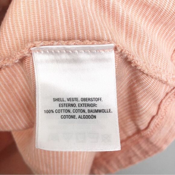 ANTHROPOLOGIE | DELETTA Margot Peach Gathered Tee Top Women’s Size Medium - Picture 10 of 11